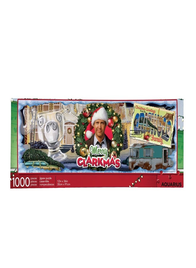 AQUARIUS National Lampoon's Christmas Vacation Puzzle (1000 Piece Jigsaw Puzzle) - Glare Free - Precision Fit - Virtually No Puzzle Dust - Officially Licensed Merchandise - 12 x 36 Inches - Image 1
